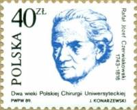 (1989-032) Марка Польша "Р. Червяковский"    100 лет преподавания хирургии в польских университетах 